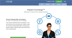 Desktop Screenshot of implantconcierge.com