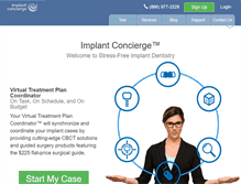 Tablet Screenshot of implantconcierge.com